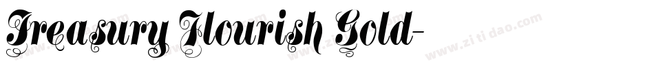 Treasury Flourish Gold字体转换